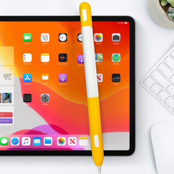 Beskyttende etui til Apple Pencil: Toppbeskyttelse for Apple Orange
