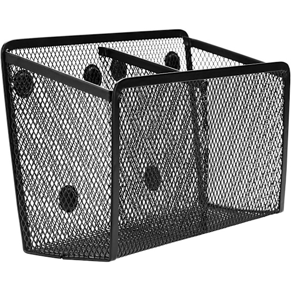 Magnetisk penneholder, 2 rum, mesh rustfrit stål, 2 rum