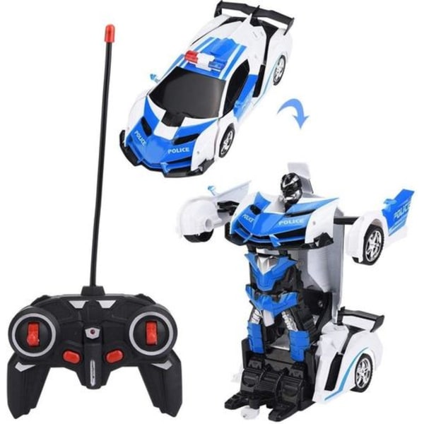 Transformer 2 i 1 RC Bil Kørsel Sportsvogn Kørsel Transformation Robot