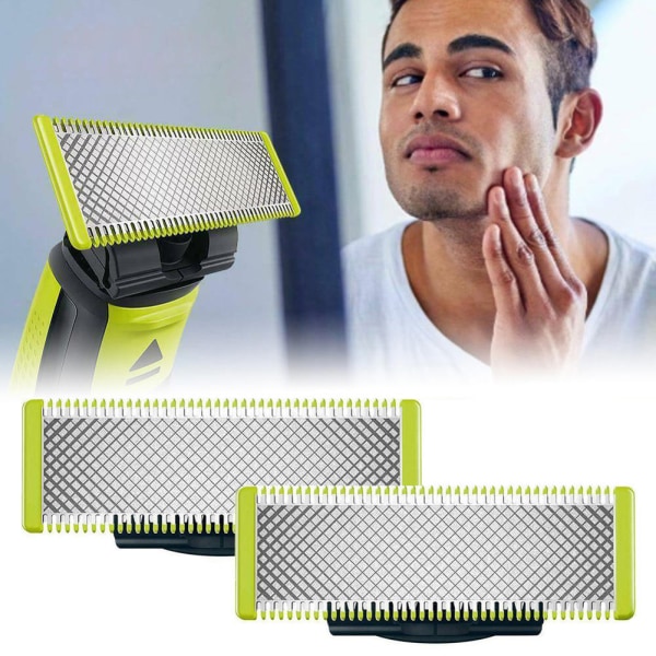 6-blad kompatibel Philips Oneblade skjegg barbering hode Qp210 Qp220 Qp230 Qp2520 Qp2530 Qp2527 Qp2533 Qp2630 Qp6520 (2024) 3 stykker 3 pieces