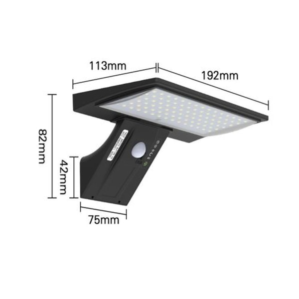 Solcellelys for utendørs natur, LED utendørs solcellelampe, superlys