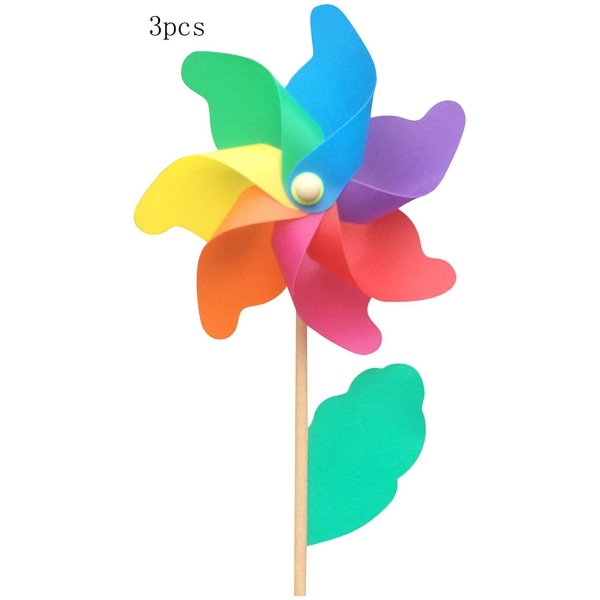 3 stk regnbue vindmølle vindmølle kan bruges som gave til børn
