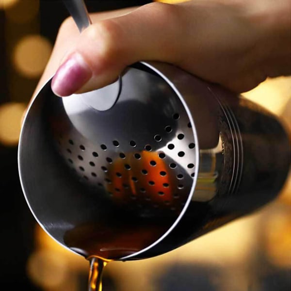 Julep Professionel Si, 304 Rustfrit Stål Ergonomisk Håndtag Cocktail Si Ske Køkkenredskaber (Rose Gold)