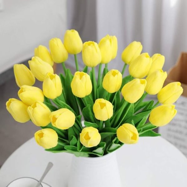 Veryhome Kunstige blomster Fake Flower Tulip Latex Materiale Real Touch