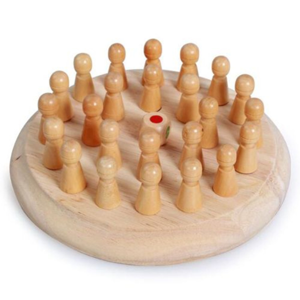Oulensy Barn Party Spel Trä Minne Match Stick Schack Spel Kul Block