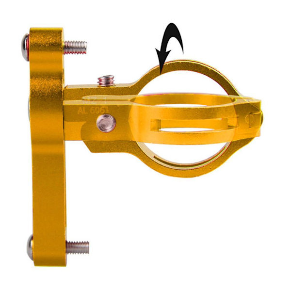 Flaskeholderadapter sykkel gull M01