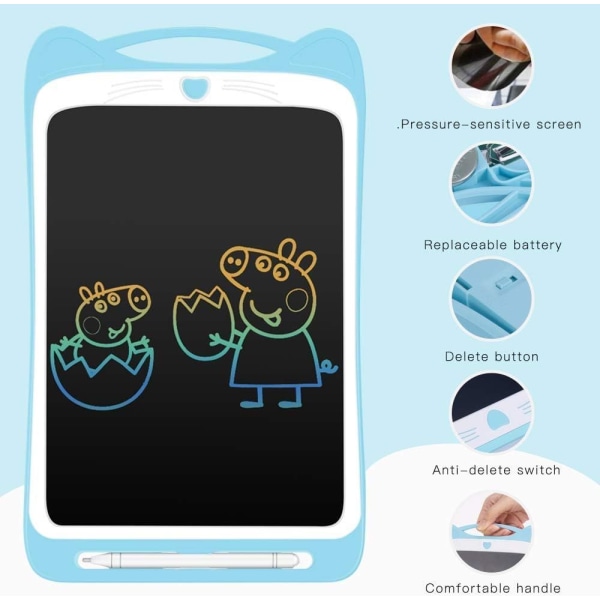 Bärbar färgglad LCD-ritplatta Handskrift Doodle Board