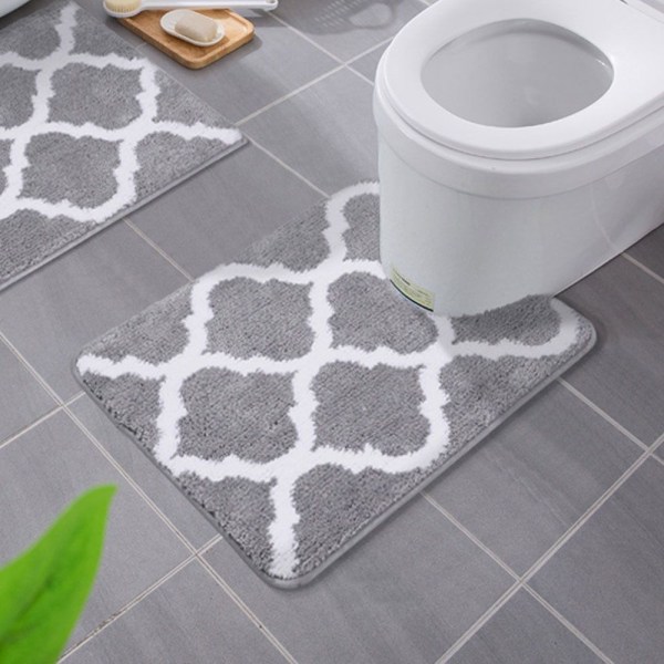 Bathroom U-shaped non-slip mat, toilet door absorbent mat, household toilet entrance