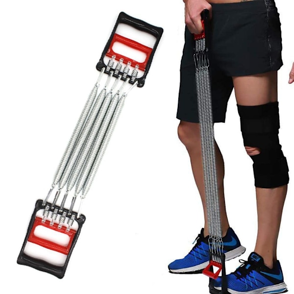 Expander Fitness med 5 fjädermuskeltränare, bröstexpander och handgrepp