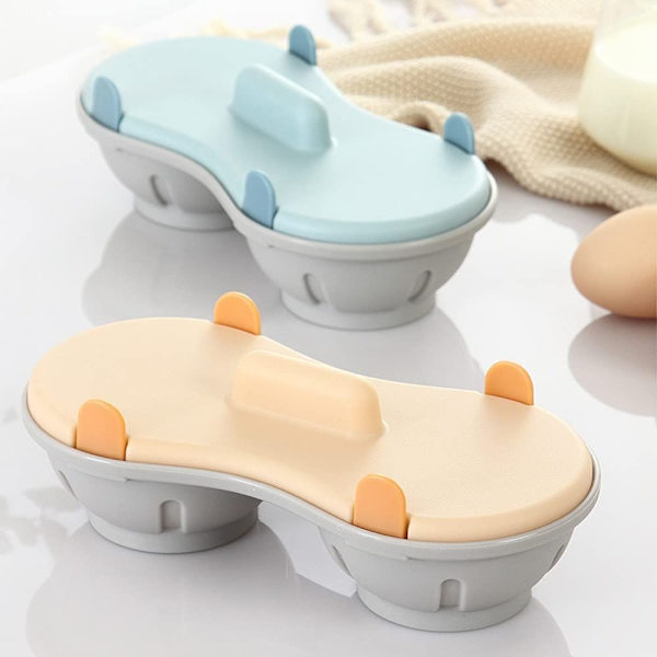 Mikrobølgeeggekoker - Eggkoker - Kjøkkenredskap - Dampet - Kjøkkenredskap - 22cm - Oransje