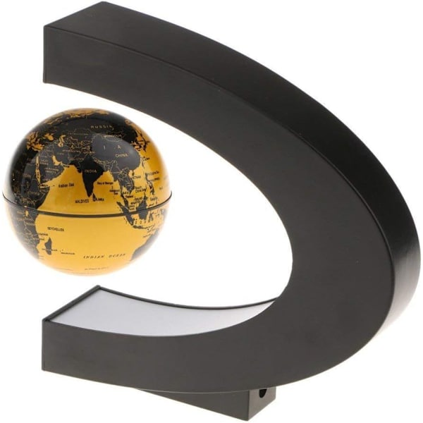 Backbayia LED-upplyst magnet svävande glob geografi världsglob med