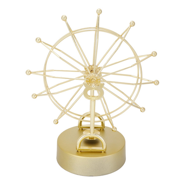 Ferris Wheel-pynt Innovativ Gull Evighetsbevegelse Modell Magnetisk Skrivebords Kunst Håndverk