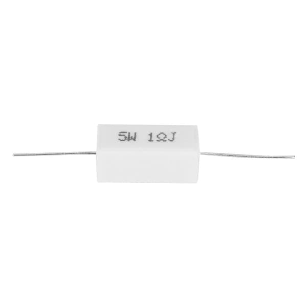 10 Pcs Cement Resistor Power Tolerance 5% Insulated Electronic Components 5W(1R)