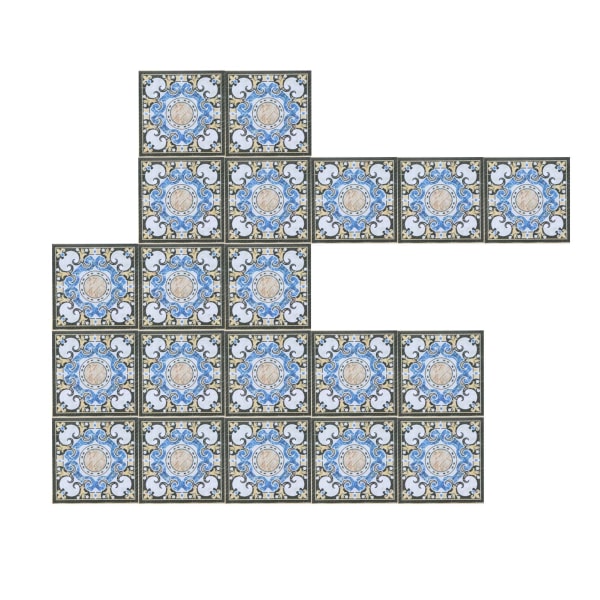 20st diagonala golvdekaler Vattentäta kakelklistermärken Golvdekaler för vardagsrumskorridor
