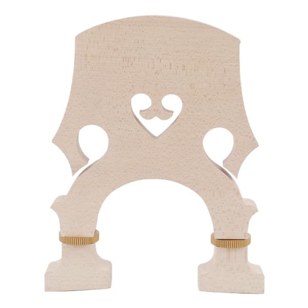 Violin Bridge Maple Wood Adjustable Brass Screw Double Bass Bridge for Replacement 3/4