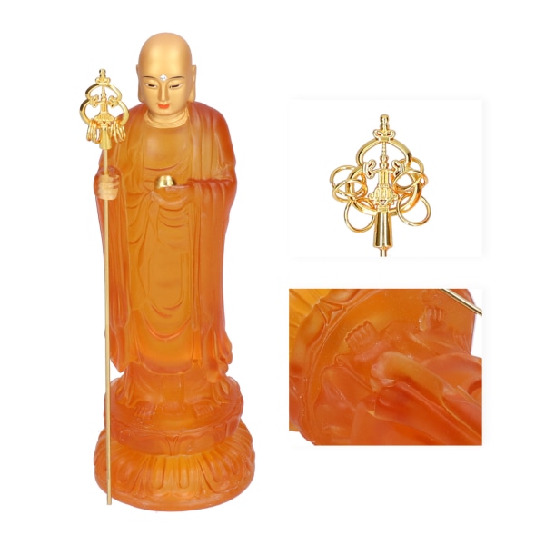 Harpiks Buddha Statue Skulptur Buddhistisk Figur Hjem Hotell Tempel Dekorasjon Ornament