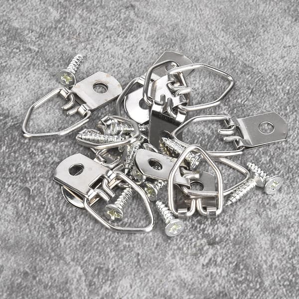 50-pack Iron Picture Frame Hangers Photo Wall Mounting Hooks Art Display Hardware 22-53mm