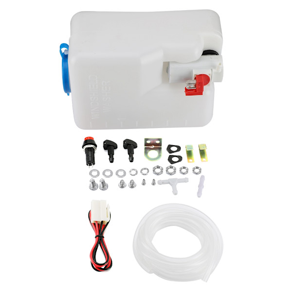 Universal 12V Vindusspylerflaske Sett for Bil 160186
