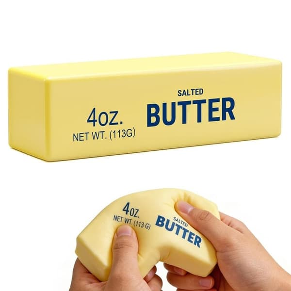 Squishy squeeze ball in PU - Butter design