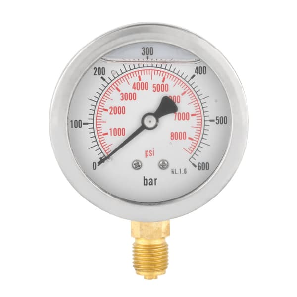 Højpræcisions hydraulisk vandtryksmåler 0-600 bar