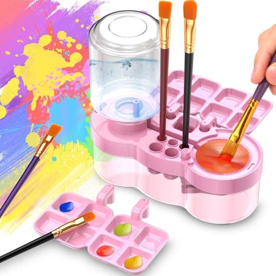 Brush Cleaner with Water Recirculation System, for Acrylic and Water-Based Paints, Green