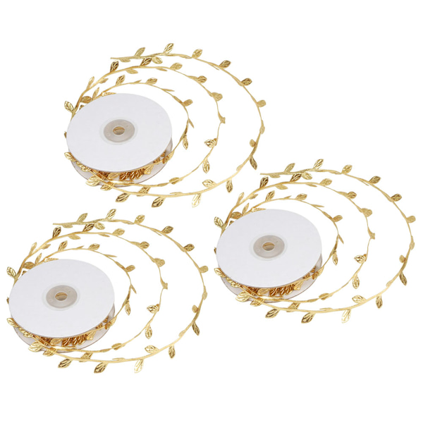 3 Ruller Kunstige Blade Vine DIY Børnehave Håndværk Bryllup Dekoration Tilbehør