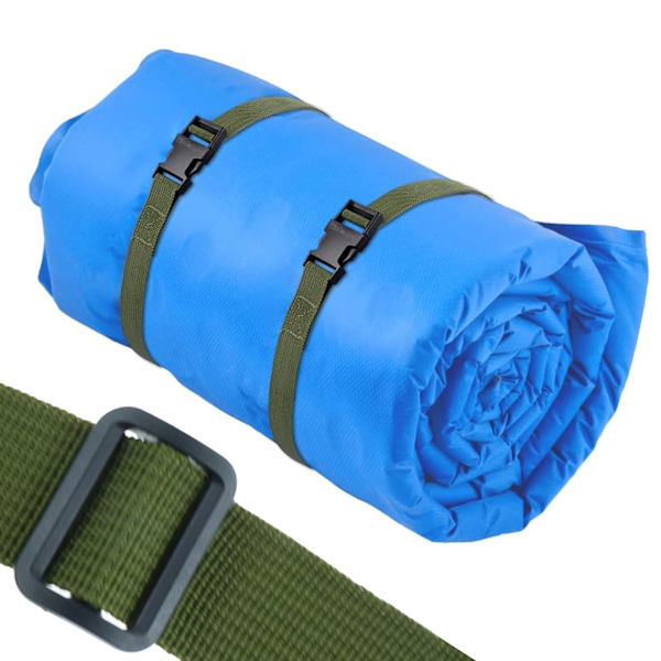 Bagageremme, 2 pakke Heavy Duty Utility Webbing Rem Justerbar til Rygsække, Camping, Vandreture, Sovepose Kompression, Kufferter med Hurtig