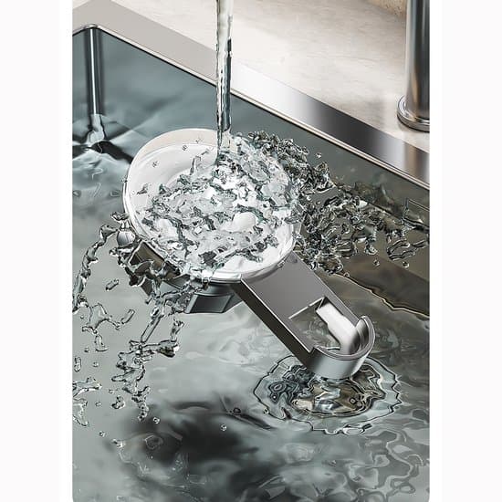 Kitchen Rack with Suction Cups, Drill-Free Wall Shelf, Removable Storage Hanger with 10 Hooks, 50*10.5*7 cm, for Kitchen, Bathroom, Bedroom - Grey