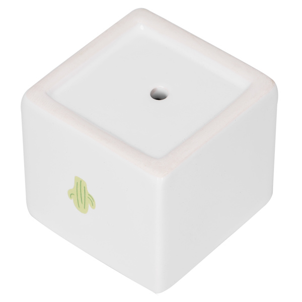 Mini Moderne Sukkulente Plantepotter Små Keramiske Beholdere, Haveblomstpotter (Kvadrat)
