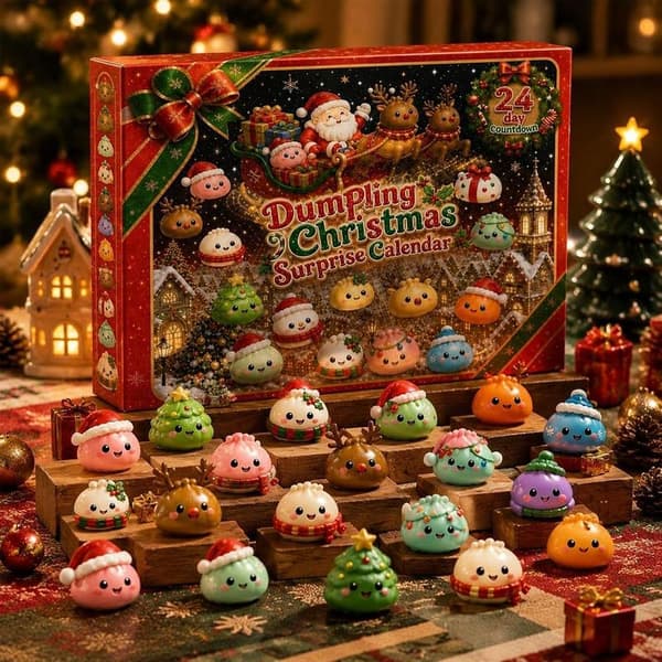 Jule Squishies Adventskalender 2026 Nedtelling for Voksne C