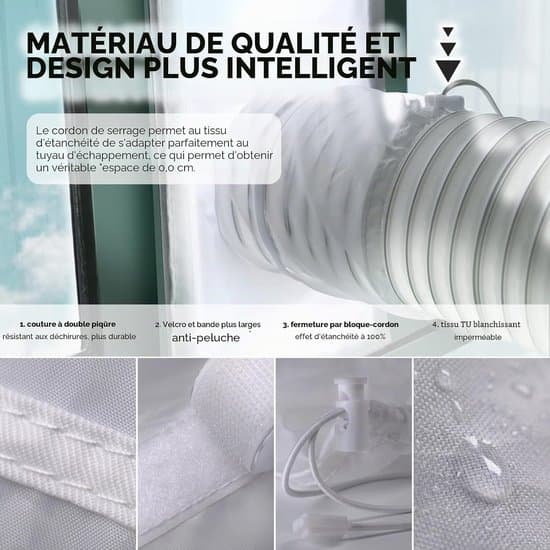 AC Window Seal Kit, 160x25cm, Suitable for Horizontal/Vertical Sliding Windows, Portable AC/Dryer