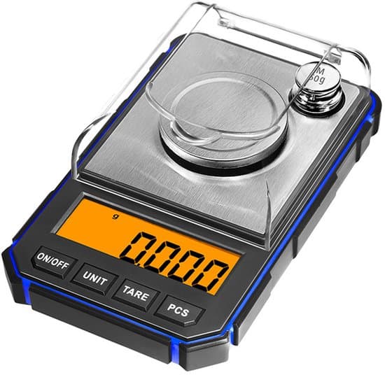 High-Precision Milligram Scale | 50g/0.001g, LCD Display, Jewelry/Lab/Portable Mini Scale, Blue