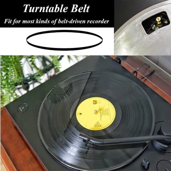 Two flexible rubber drive belts suitable for record players