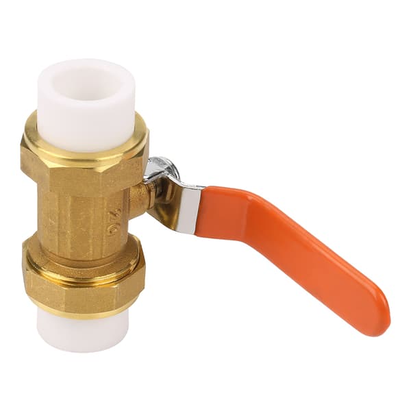 Brass Ball Valve with Double PPR Hot Melt Coupling 3/4\"BSP DN20