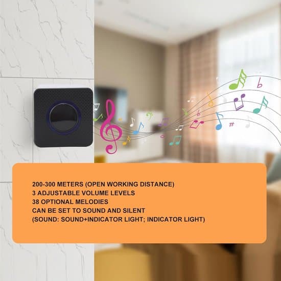 Wireless Driveway Alarm - Motion Detector Set - Extra Security - Solar Powered - 300 Meter Range - Black