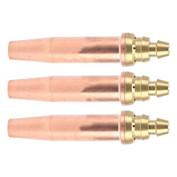 3 Pcs Propane Cutting Tip Isobaric Gas Torch Nozzle for Flame Cutting Machine 0.9mm 1.2mm 1.5mm
