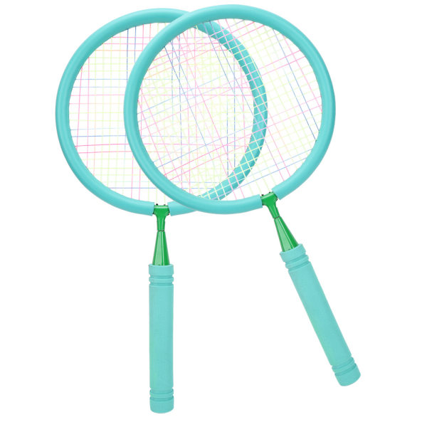 1 par praktiska badmintonracketar för barn, sport, utomhus, sportutrustning, 3-7 år, Celeste