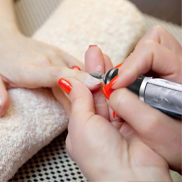 Electric Nail File for Thick Toenails, Rechargeable Nail File Set, 4 Speed Settings.