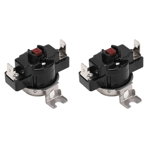 2 stk termostatbryter manuell høyeffekts U-formet deksel 25A 250V for termostat 60℃