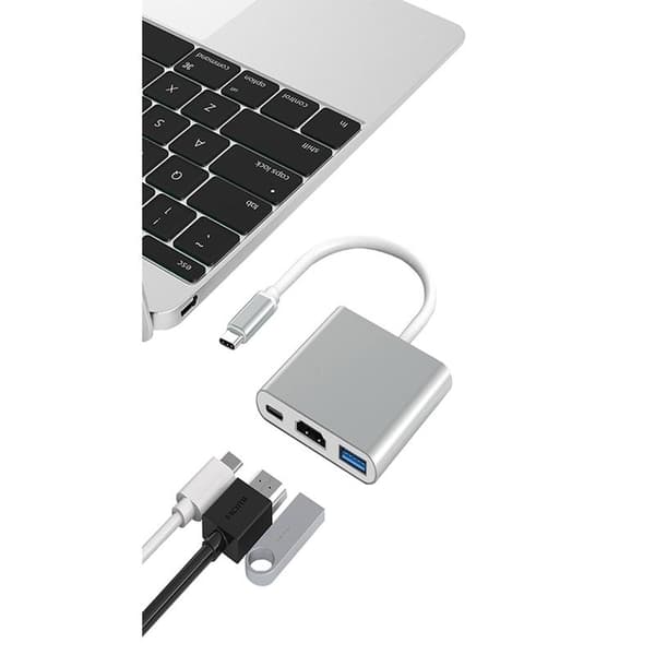 Macbook USB-C-adapter - HDMI og USB 3.0 4K