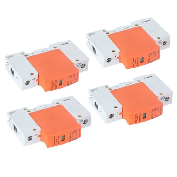 Surge Protector - 4 Pcs DIN Rail Mount, AC 420V, RMU1-C60 Imax: 60kA