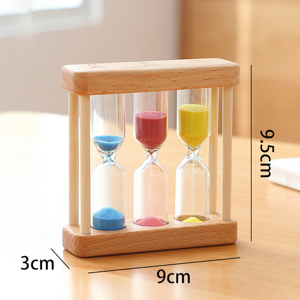 Farverigt Timeglas Sandur Timer 1 / 3 / 5 Minutter Sandglas Skrivebords Dekoration