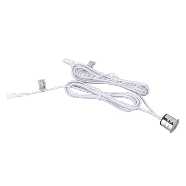 Blå LED-berøringsbryter, innfelt montering, varmeavledende sensor for skap, garderobe, vinskapbelysning