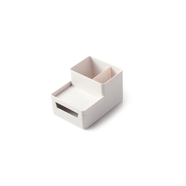Desktop Storage Rack Large A4 File Organizer DIY Assembly Sturdy ABS Resin Desk Drawer Pen Holder Grey White