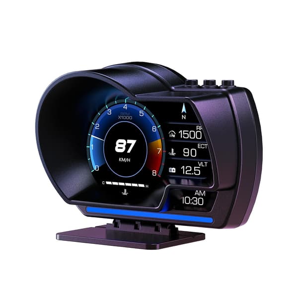 Dobbelt head-up display-system til biler, OBD-display i køretøjer, GPS-hastighedsmåler, egnet til alle køretøjer.