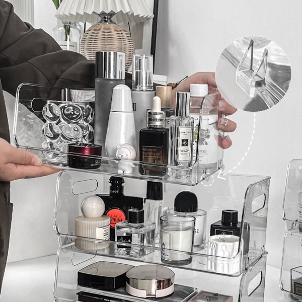 Plastbehållare, transparenta | Multifunktionella behållare | Skafferi- och frysorganisatör | Behållare för badrum | Behållare för hem och kök