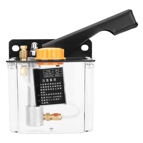 HP-5R Manual Lubrication Pump Right-Hand Operated Grease Pump 650CC for CNC Machine Tools