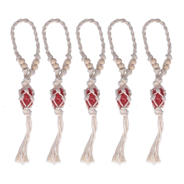 5 st Halsbandssnöre, tom stenhållare, repbyte Justerbar kvartskristall hängsnöre för att göra DIY smycken