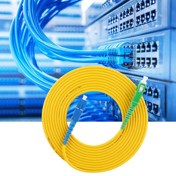 2 pcs fiber jumper 5m Sc APCUPC Single-mode optical fiber patch cable