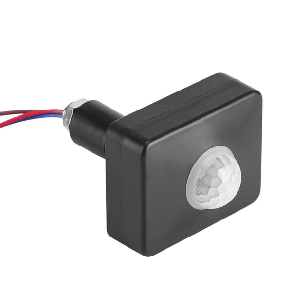 Black PIR Switch Infrared Motion Lighting Sensor Detector Wall Mount Switch Outdoor